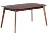 Rozkladací jedálenský stôl 150/190 x 90 cm tmavé drevo MADOX_777897
