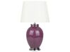Ceramic Table Lamp Purple BRENTA_690567