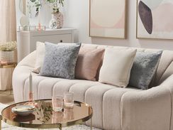 Koristetyyny 2 kpl abstraktilla kuviolla 45 x 45 cm harmaa WISTERIA Koristetyyny 2 kpl abstraktilla kuviolla 45 x 45 cm harmaa WISTERIA