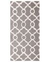 Teppich grau 80 x 150 cm marokkanisches Muster Kurzflor ZILE_805065