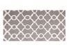 Teppich Wolle grau 80 x 150 cm marokkanisches Muster Kurzflor ZILE_805065