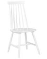 Set of 2 Wooden Dining Chairs White BURBANK_714142