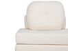Sofá-cama de 1 lugar em tecido bouclé branco OLDEN_906492