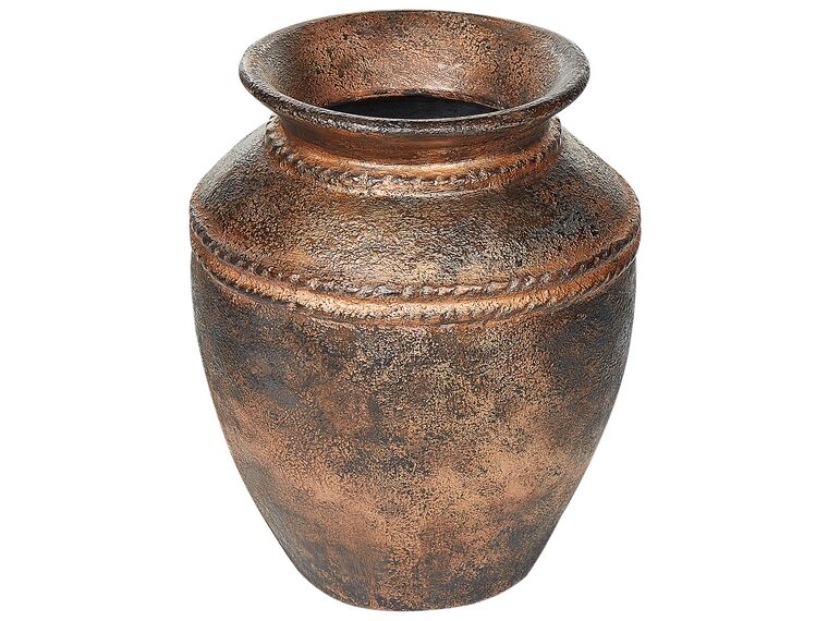 Dekorativní váza terakota 40 cm starožitná měděná PUCHONG_894039