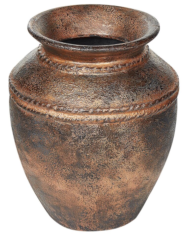Vase décoratif en terre cuite cuivre vieilli 40 cm PUCHONG_894039
