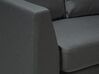 7-Sitzer Sofa grau halbrund mit Ottomane ROTUNDE_694743