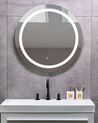 Miroir mural rond à LED argenté ø 79 cm COURSEULLES_863040