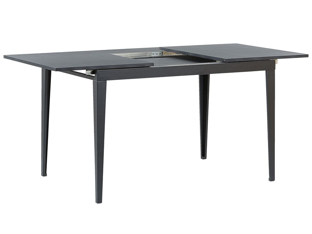 Rozkladací Jedálenský Stôl 120160 X 80 Cm čierny Norley 1061