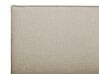 Cama con somier de poliéster beige/madera clara 90 x 200 cm SENNEZ_713971