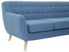 3 Seater Fabric Sofa Blue MOTALA_259557