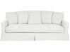 Sofföverdrag för 3-sits soffa vit GILJA_792608