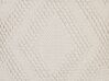 Bavlnený vankúš so vzorom 45 x 45 cm krémová biela CATALPA_843478