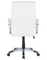 Faux Leather Office Chair Off-White TRIUMPH_673139