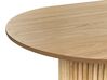 Oval Dining Table 180 x 100 cm Light Wood SHERIDAN_868106