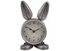 Horloge de table lapin argenté 24 cm THUSIS_784850