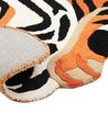 Tapete para crianças em lã laranja impressão de tigre 100 x 155 cm RAJAH_874846