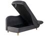 Chaise longue con contenitore velluto grigio scuro lato destro MERI II_903572