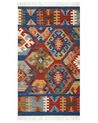 Színes kilim gyapjúszőnyeg 80 x 150 cm JRVESH_859169