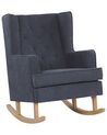 Fabric Rocking Chair Grey TRONDHEIM II_775791