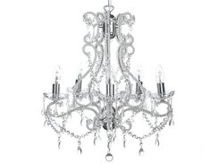 Kattokruunu 5 polttimoa akryylilasi kirkas ASCAR Kattokruunu 5 polttimoa akryylilasi kirkas ASCAR