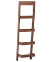 5 Tier Ladder Shelf Dark Wood MOBILE DUO_447230