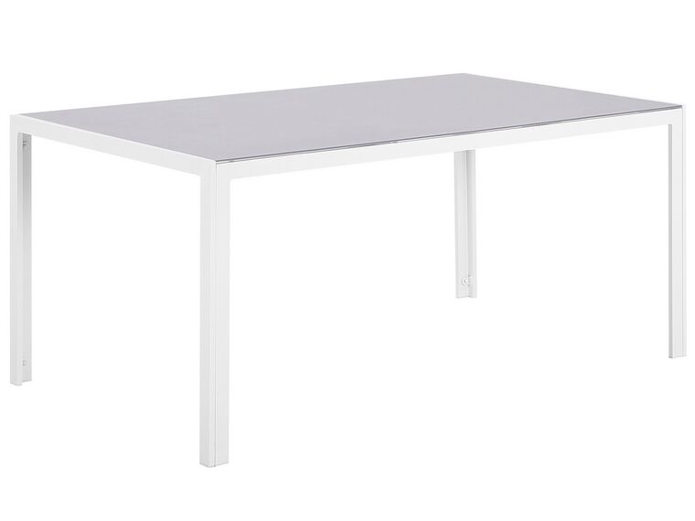 Sivý hliníkový záhradný jedálenský stôl CATANIA_741381