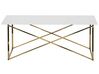 Coffee Table White with Gold EMPORIA _757589