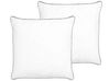 Set of 2 Microfibre Bed Low Profile Pillows 80 x 80 cm PELISTER_765673