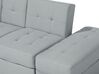 Sectional Sofa Bed with Ottoman Light Grey FALSTER_751440
