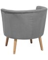 Fabric Tub Chair Grey ODENZEN_712046