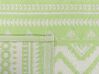 Tapis extérieur au motif zigzag vert 120 x 180 cm NAGPUR_766492