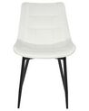 Set of 2 Velvet Dining Chairs Off-White MELROSE II_885766