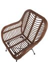 Rattan Accent Chair Brown CANORA_799504