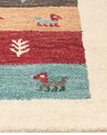 Gabbeh Teppich Wolle mehrfarbig 80 x 150 cm Hochflor SARILAR_855871