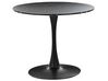 Okrúhly jedálenský stôl ⌀ 90 cm s mramorovým efektom čierny BOCA_821596