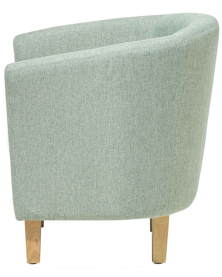 Fabric Armchair with Footstool Green HOLDEN Beliani.co.uk