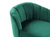 Chaise longue fluweel smaragdgroen linkszijdig ALLIER_795613