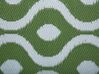 Outdoor Teppich grün 120 x 180 cm marokkanisches Muster zweiseitig Kurzflor PUNE_733987