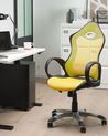 Swivel Office Chair Yellow iCHAIR_22796