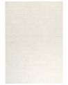 Teppich Wolle beige 200 x 300 cm abstraktes Muster Kurzflor DAGARI_885765