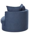 Swivel Fabric Armchair Blue DALBY_906420