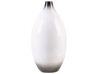 Dekoratívna terakotová váza 46 cm biela BAEZA_791574