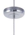 Glass Pendant Lamp Silver ASARO_700641