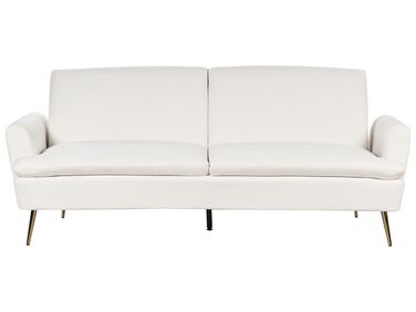Soffa 3-sits sammet off-white VETTRE