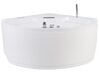 Whirlpool Corner Bath with LED and Bluetooth Speaker White MILANO_773613