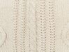 Dekokissen Baumwolle hellbeige mit Quasten 30 x 50 cm 2er Set CAESIA_915788