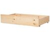 Zestaw 2 szuflad pod łóżko drewniany jasny RUMILLY_702540