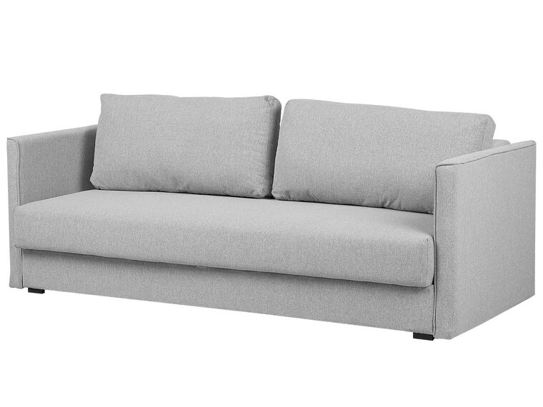 Fabric Sofa Bed with Storage Grey EKSJO Beliani.co.uk