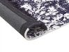 Teppich Viskose violett / weiss 140 x 200 cm orientalisches Muster Kurzflor AKARSU_837104