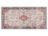 Teppich Baumwolle rot / beige 80 x 150 cm orientalisches Muster Kurzflor ATTERA_852129